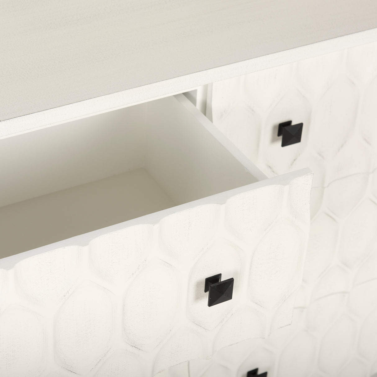 Savannah White Fir Veneer w/ Gray Metal 6-Drawer Sideboard from Mercana - Luna Furniture