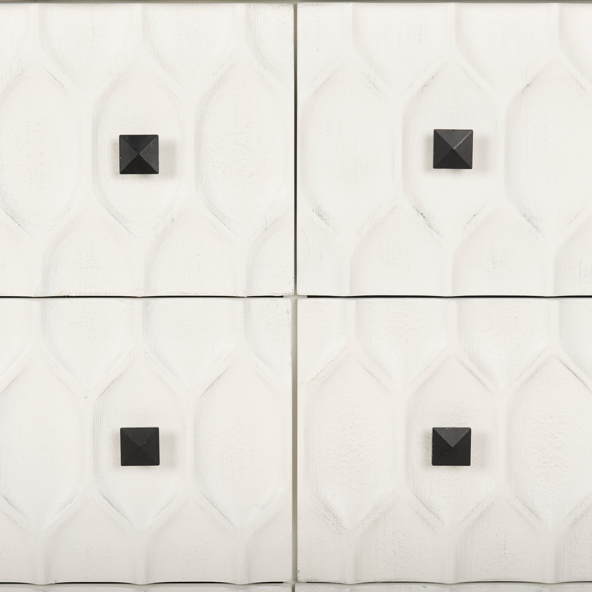 Savannah White Fir Veneer w/ Gray Metal 6-Drawer Sideboard from Mercana - Luna Furniture