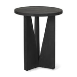 Mattius Black Wood Accent Table from Mercana - Luna Furniture
