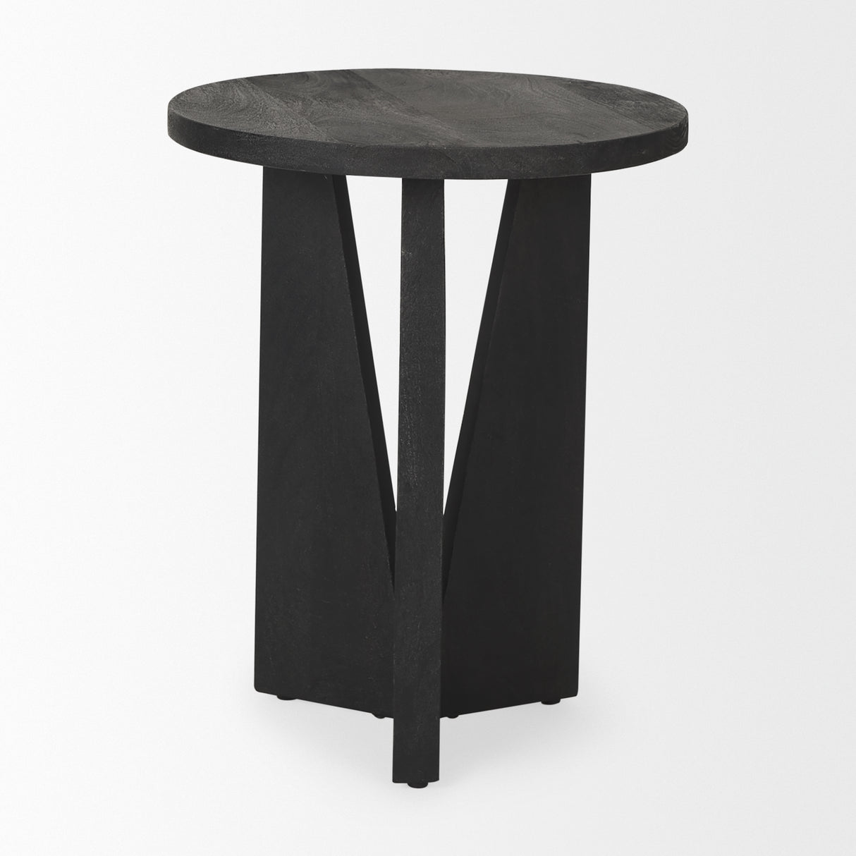 Mattius Black Wood Accent Table from Mercana - Luna Furniture