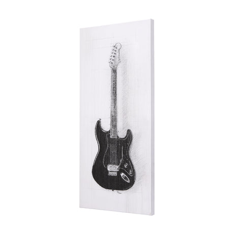 Guitar I by Mercana Studio a Hand Embellished Textured Canvas from Mercana - Luna Furniture