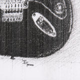 Guitar I by Mercana Studio a Hand Embellished Textured Canvas from Mercana - Luna Furniture