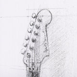 Guitar I by Mercana Studio a Hand Embellished Textured Canvas from Mercana - Luna Furniture