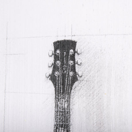 Guitar II by Mercana Studio a Hand Embellished Textured Canvas from Mercana - Luna Furniture