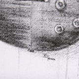 Guitar III by Mercana Studio a Hand Embellished Textured Canvas from Mercana - Luna Furniture