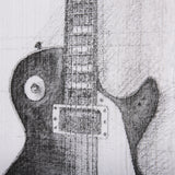 Guitar III by Mercana Studio a Hand Embellished Textured Canvas from Mercana - Luna Furniture