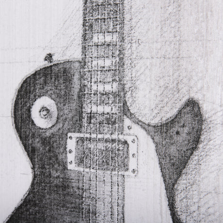 Guitar III by Mercana Studio a Hand Embellished Textured Canvas from Mercana - Luna Furniture