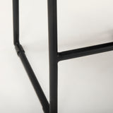 Givens 24.25"H Seat Height Black Wood Seat Black Frame Stool from Mercana - Luna Furniture