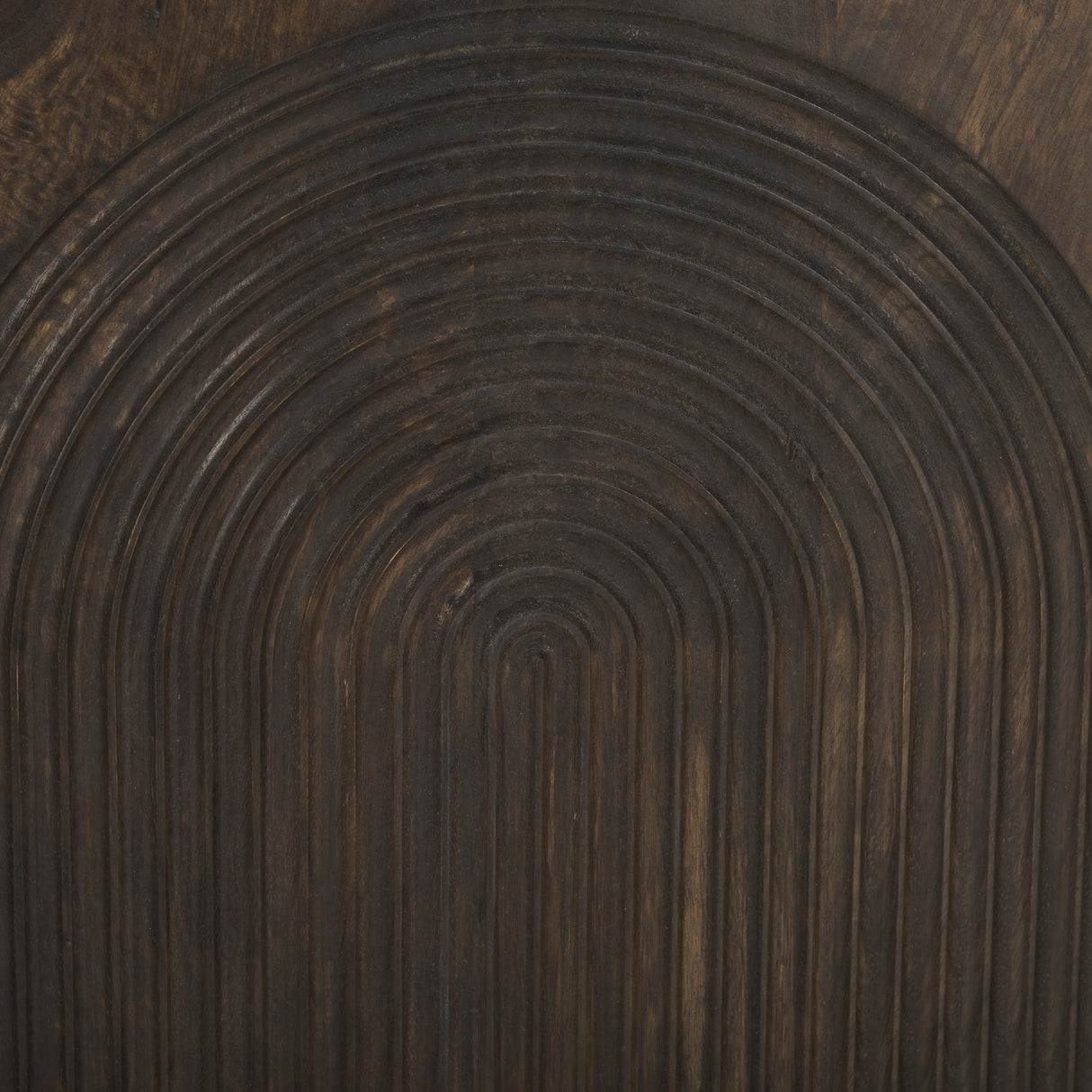 Tucker Dark Brown Wood w/ Carved Arch Pattern 2 Door Cabinet from Mercana - Luna Furniture