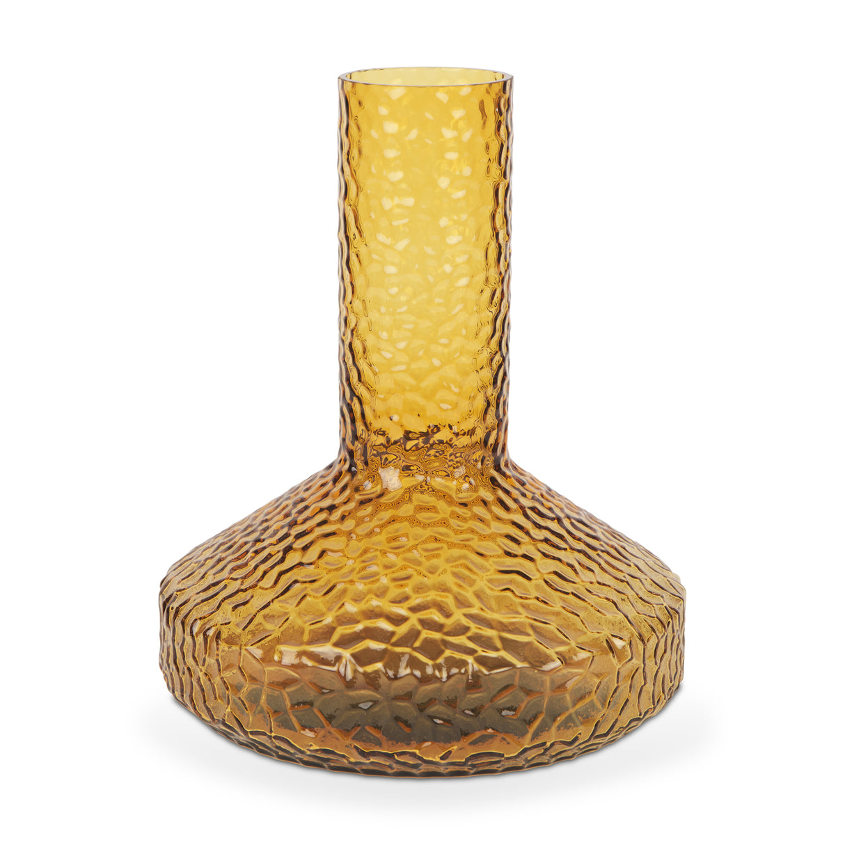 Jolene 11.8" Amber Waterglass Glass Vase from Mercana - Luna Furniture