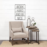 Work Hard and Be Nice Sign from Mercana - Luna Furniture