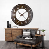Newcastle 56.5" Giant Oversize Industrial Wall Clock from Mercana - Luna Furniture