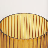 Dawn 11.4" Ribbed Amber Glass Vase from Mercana - Luna Furniture