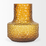 Jolene 7" Amber Waterglass Glass Vase from Mercana - Luna Furniture