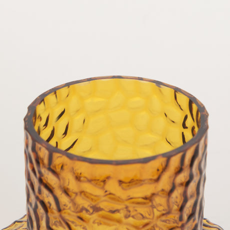 Jolene 7" Amber Waterglass Glass Vase from Mercana - Luna Furniture