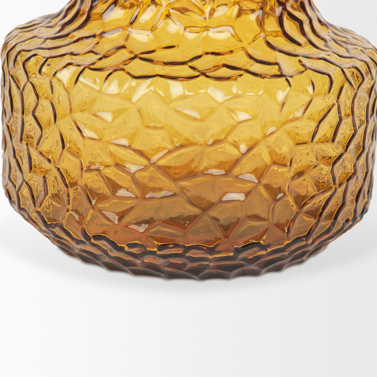 Jolene 7" Amber Waterglass Glass Vase from Mercana - Luna Furniture