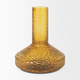 Jolene 11.8" Amber Waterglass Glass Vase from Mercana - Luna Furniture