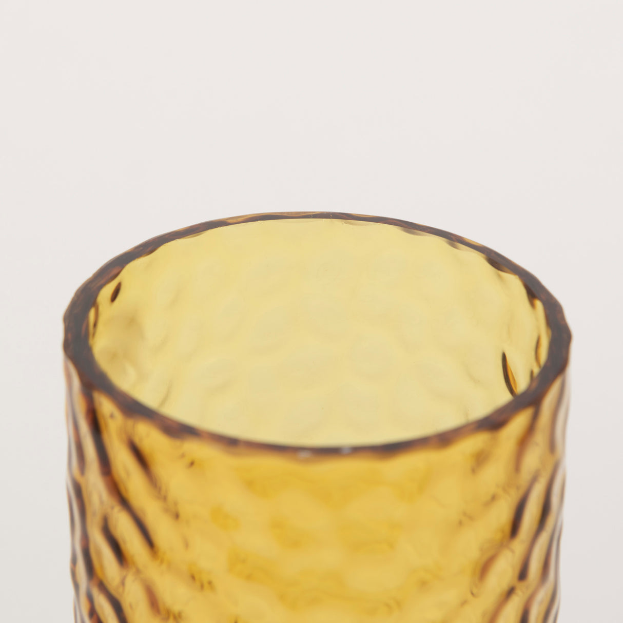 Jolene 11.8" Amber Waterglass Glass Vase from Mercana - Luna Furniture