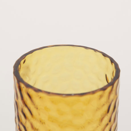 Jolene 11.8" Amber Waterglass Glass Vase from Mercana - Luna Furniture