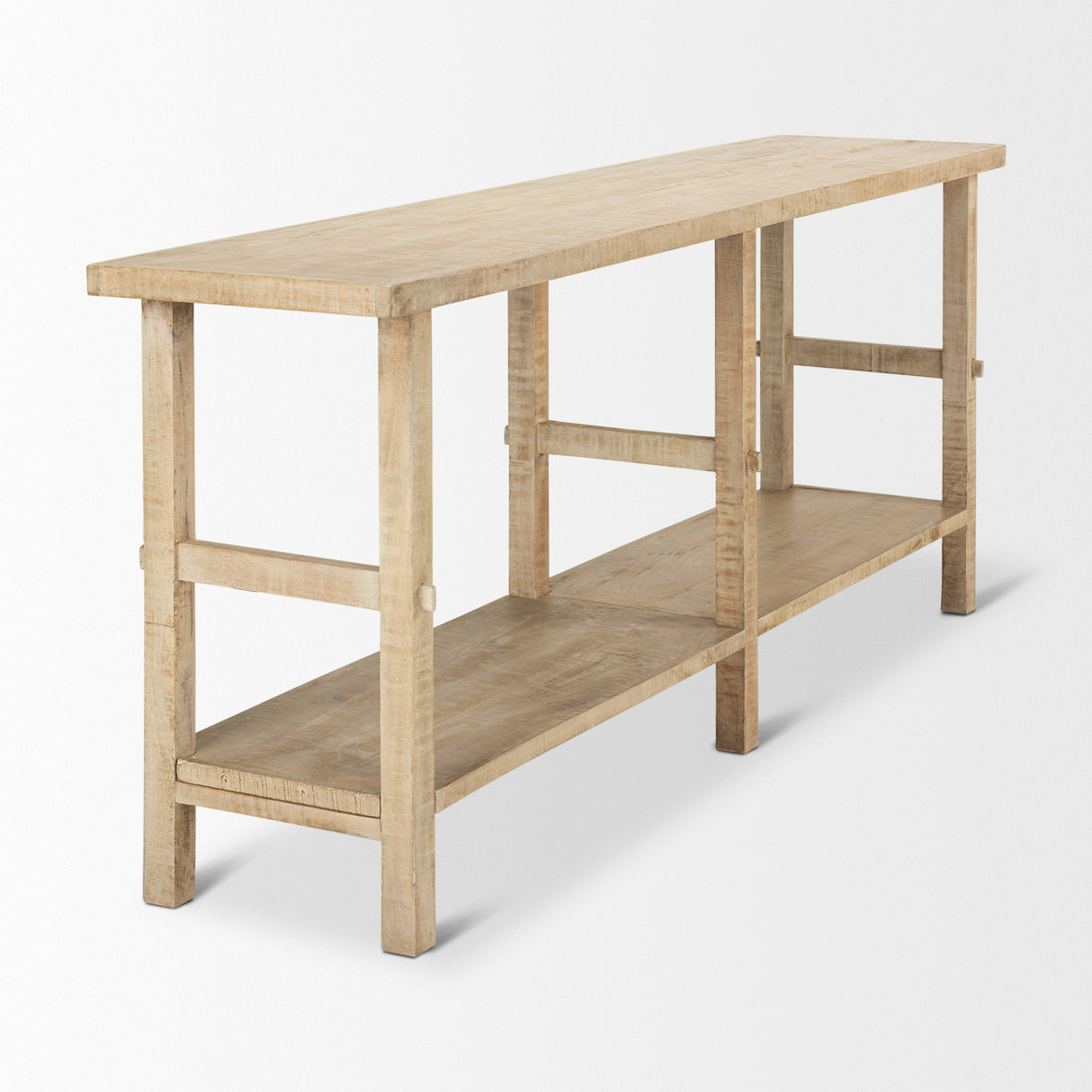 Rosie Large Blonde Wood Console Table from Mercana - Luna Furniture