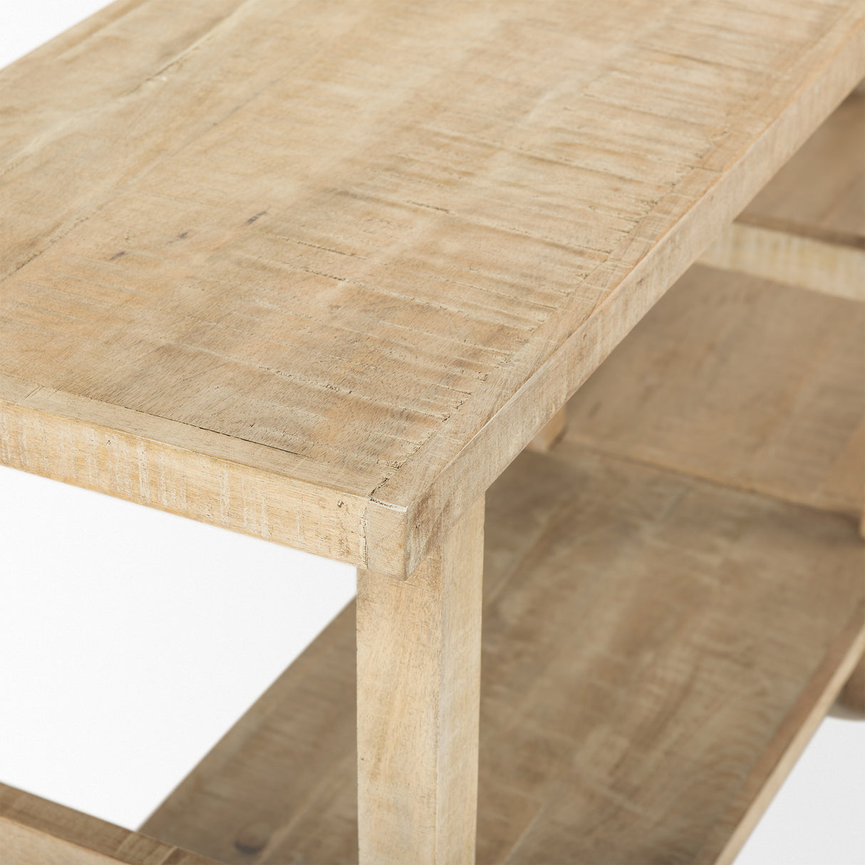 Rosie Large Blonde Wood Console Table from Mercana - Luna Furniture