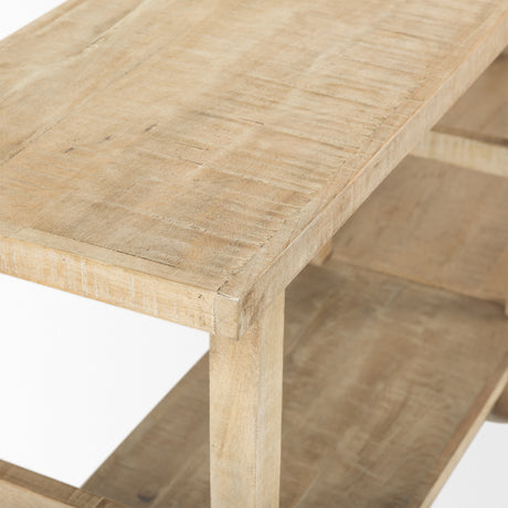 Rosie Large Blonde Wood Console Table from Mercana - Luna Furniture