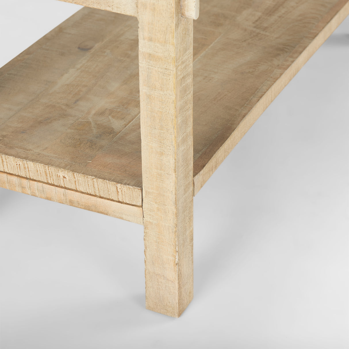 Rosie Large Blonde Wood Console Table from Mercana - Luna Furniture