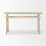 Rosie Small Blonde Wood Console Table from Mercana - Luna Furniture
