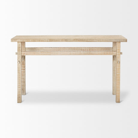 Rosie Small Blonde Wood Console Table from Mercana - Luna Furniture