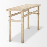 Rosie Small Blonde Wood Console Table from Mercana - Luna Furniture