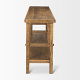 Rosie Large Brown Wood Console Table from Mercana - Luna Furniture