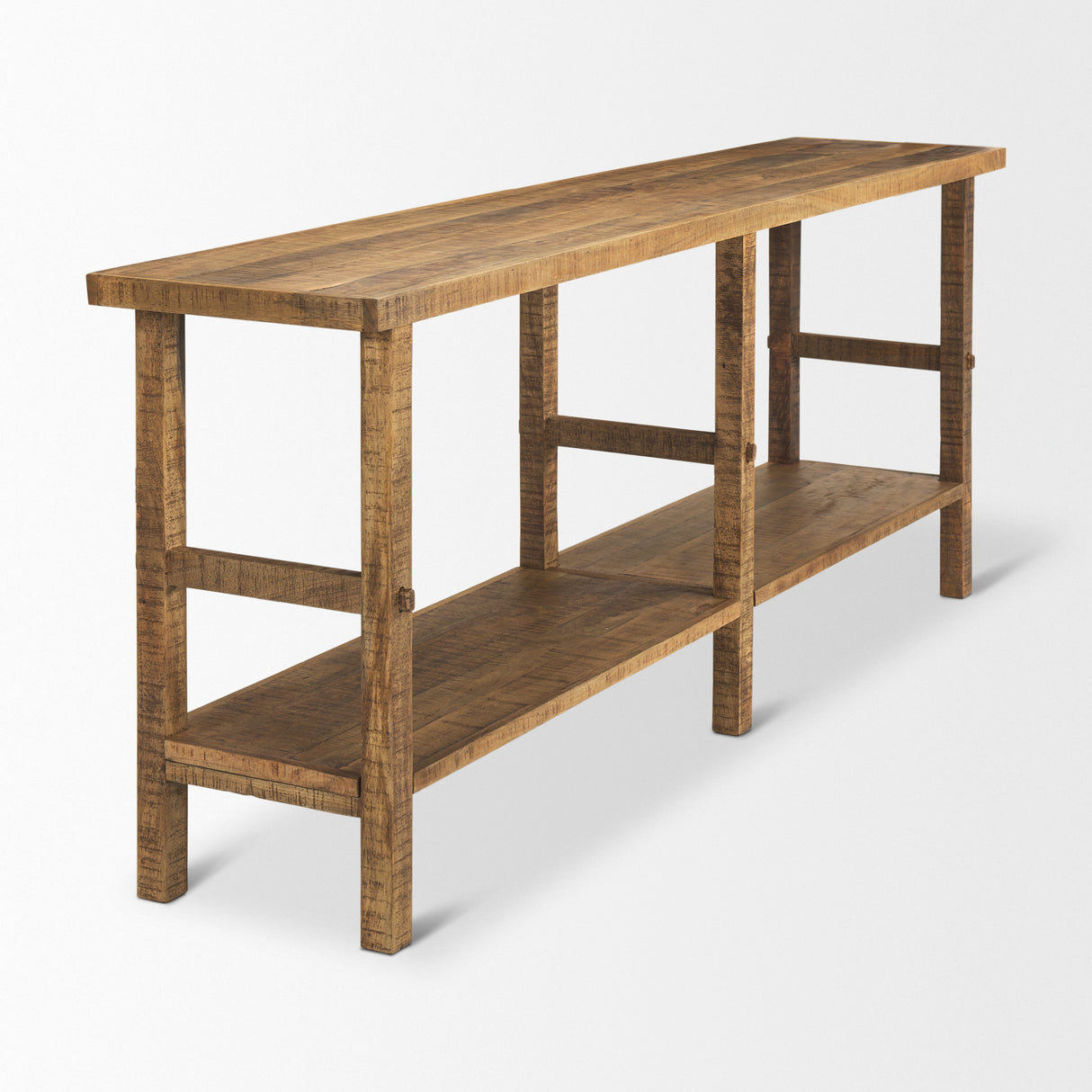 Rosie Large Brown Wood Console Table from Mercana - Luna Furniture