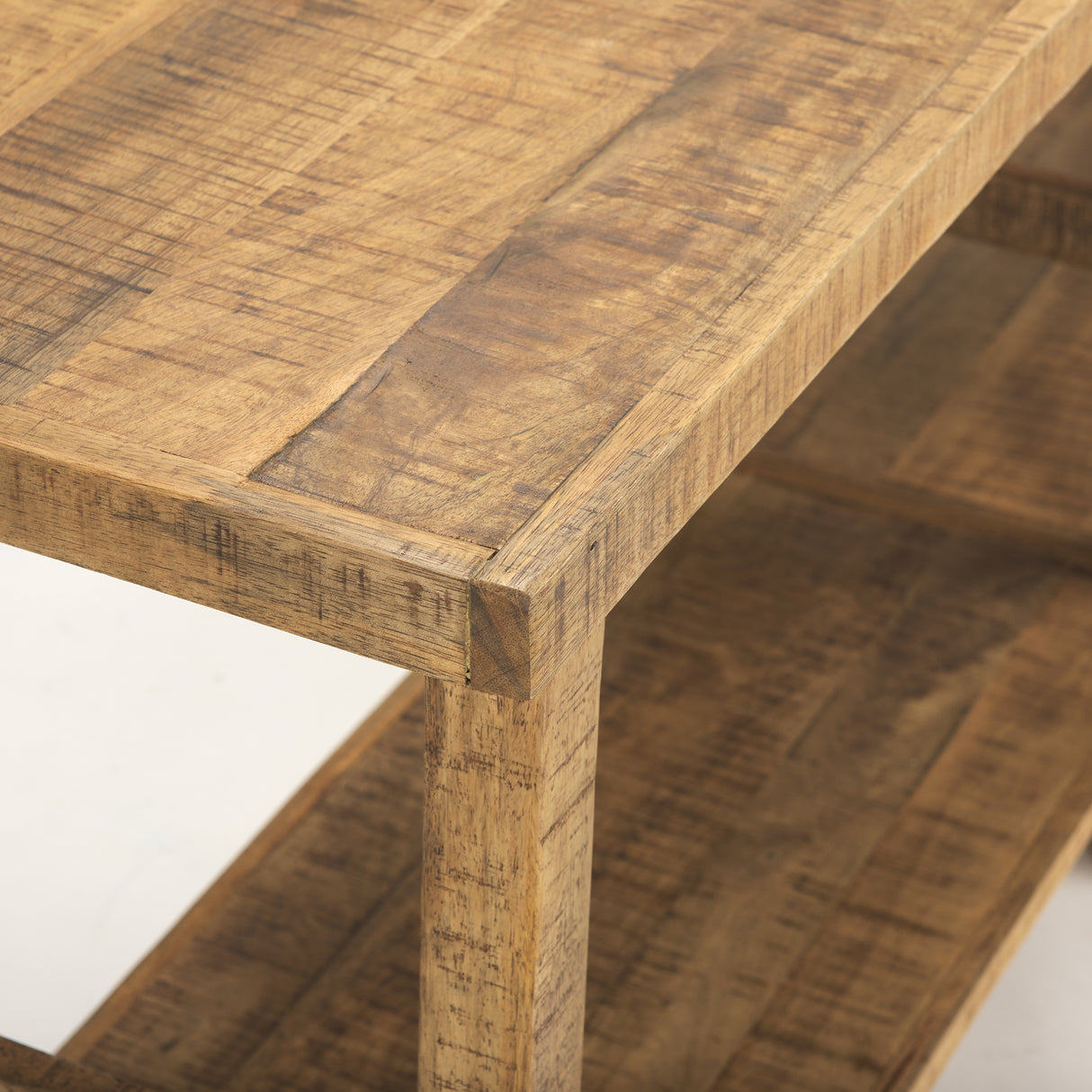Rosie Large Brown Wood Console Table from Mercana - Luna Furniture