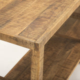 Rosie Large Brown Wood Console Table from Mercana - Luna Furniture