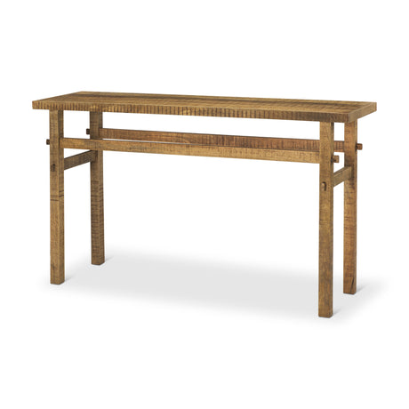Rosie Small Brown Wood Console Table from Mercana - Luna Furniture