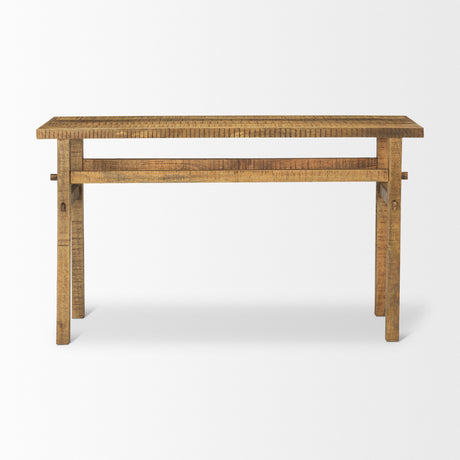 Rosie Small Brown Wood Console Table from Mercana - Luna Furniture