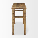 Rosie Small Brown Wood Console Table from Mercana - Luna Furniture