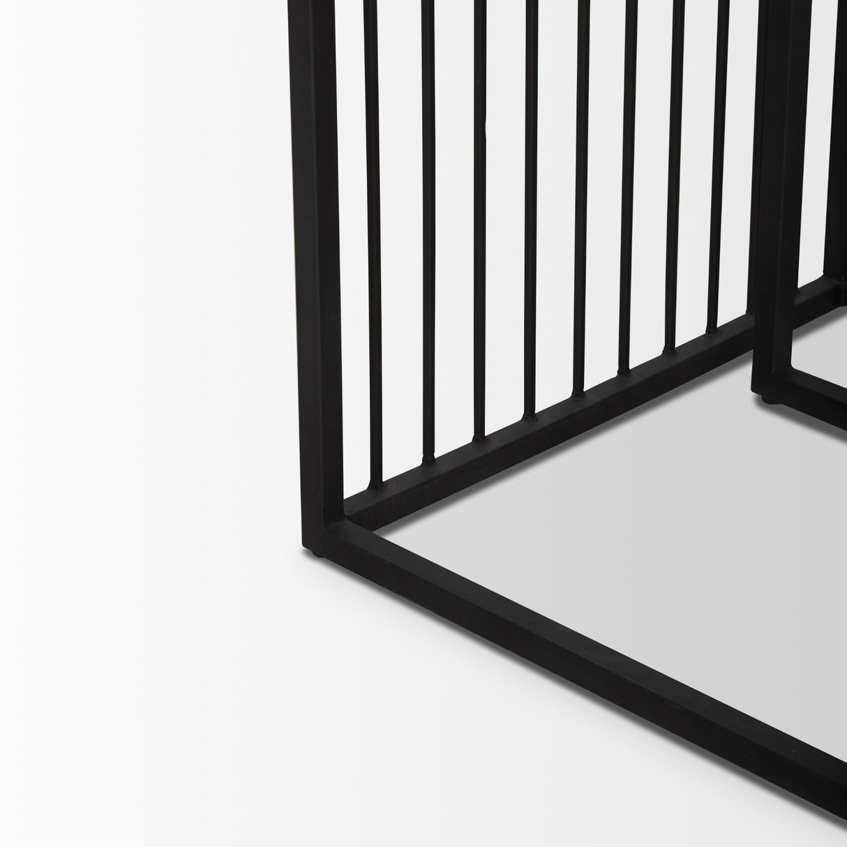 Miles Black Metal w/ Light Wood Nesting End/Side Table from Mercana - Luna Furniture