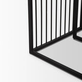 Miles Black Metal w/ Light Wood Nesting End/Side Table from Mercana - Luna Furniture