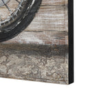 Vintage Cylinder 60x36 Hand Painted on Wood Oil Painting from Mercana - Luna Furniture