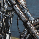 Vintage Cylinder 60x36 Hand Painted on Wood Oil Painting from Mercana - Luna Furniture