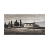 Tuscan Cypress 60x36 Hand Painted on Wood Oil Painting from Mercana - Luna Furniture
