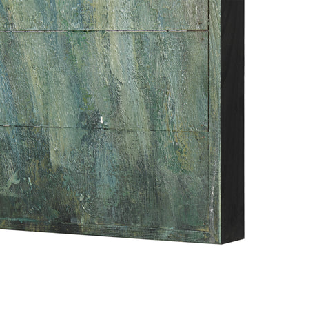 Mere Pond Lake 60x40 Hand Painted on Wood Oil Painting from Mercana - Luna Furniture