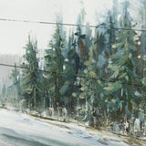 Mere Pond Lake 60x40 Hand Painted on Wood Oil Painting from Mercana - Luna Furniture