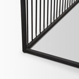 Miles Black Metal w/ Light Wood Nesting Coffee Table from Mercana - Luna Furniture