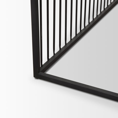 Miles Black Metal w/ Light Wood Nesting Coffee Table from Mercana - Luna Furniture