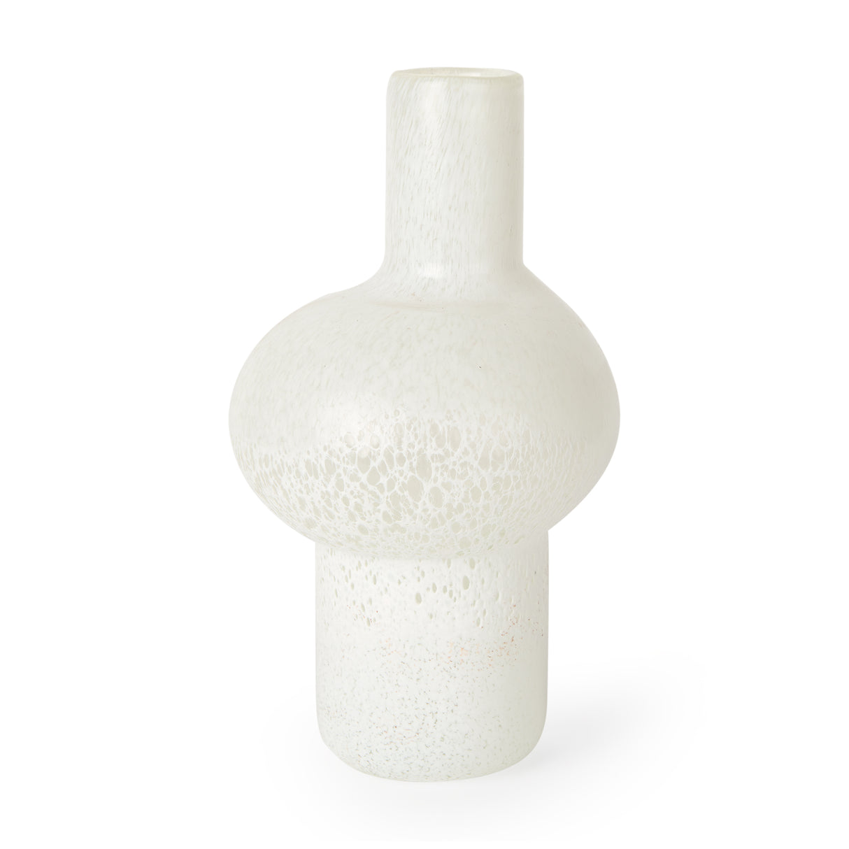 Heket Tall White Glass Vase from Mercana - Luna Furniture