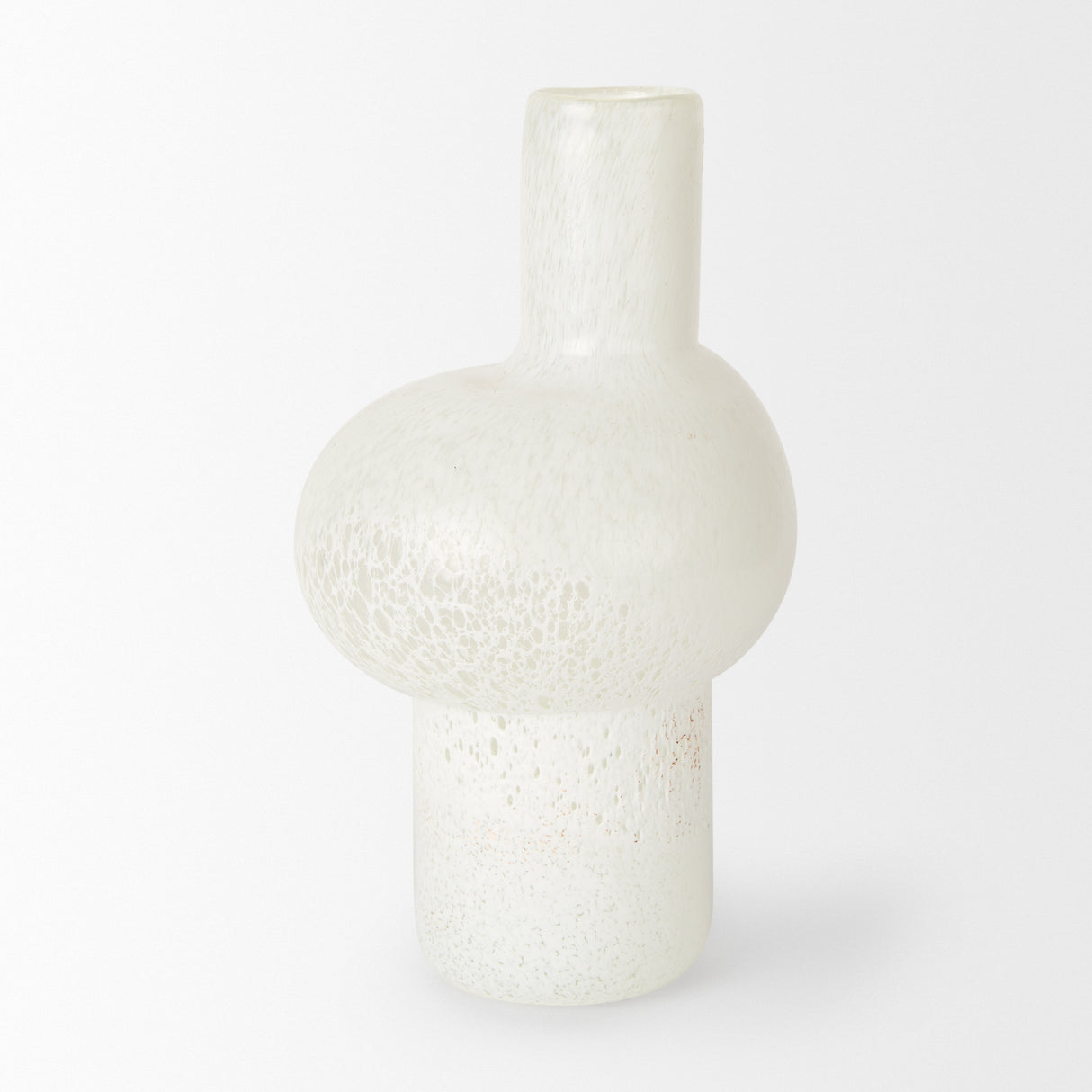 Heket Tall White Glass Vase from Mercana - Luna Furniture