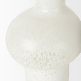 Heket Tall White Glass Vase from Mercana - Luna Furniture
