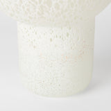 Heket Tall White Glass Vase from Mercana - Luna Furniture